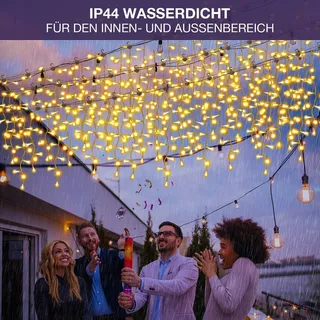 EISREGEN 15M 600LED Lichtjes Buiten Waterdicht 8 Standen — miniatuur 4