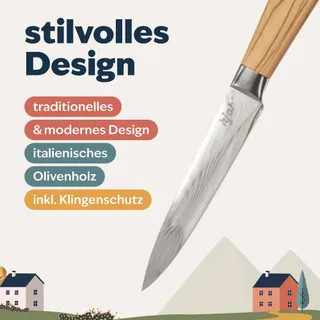 KJØK Premium Messenset 3-delig Damascus Els Handvat — miniatuur 7