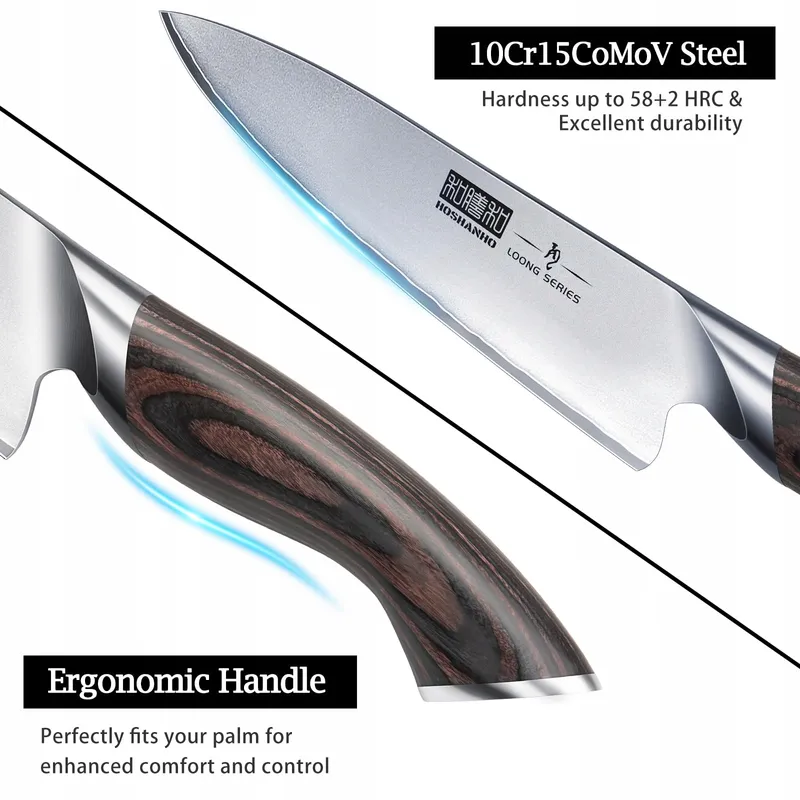 HOSHANHO Keukenmessenset 7-delig Japans Koolstofstaal — foto 9
