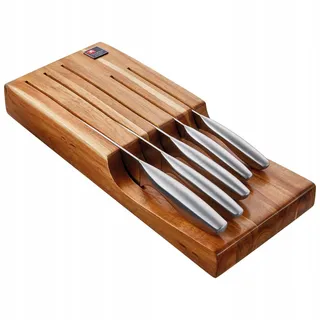 RICHARDSON SHEFFIELD FORME Messenset 5-delig Acaciahout Blok Voor Lade — miniatuur 1