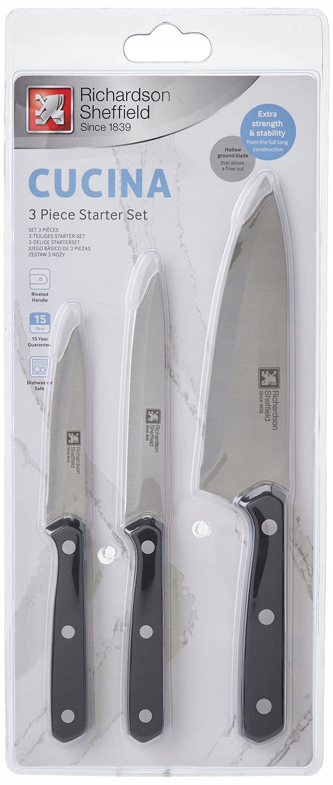 RICHARDSON SHEFFIELD Cucina Keukenmessenset 3-delig