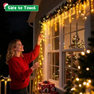 ISISYU Kerstverlichting Buiten 20M 480 LED Warmwit Waterdicht — miniatuur 5