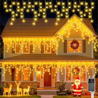 ISISYU Kerstverlichting Buiten 20M 480 LED Warmwit Waterdicht — miniatuur 1