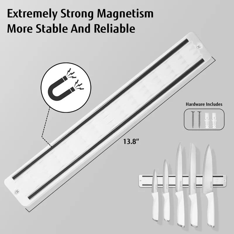 HECEF Messenset Met Magneetstrip 5-delig Roestvrij Staal β foto 4