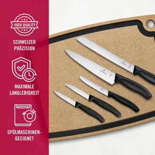 VICTORINOX Swiss Classic Keukenmessenset 5-delig Zwart — miniatuur 5