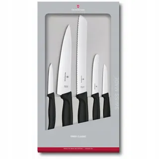 VICTORINOX Swiss Classic Keukenmessenset 5-delig Zwart — miniatuur 4