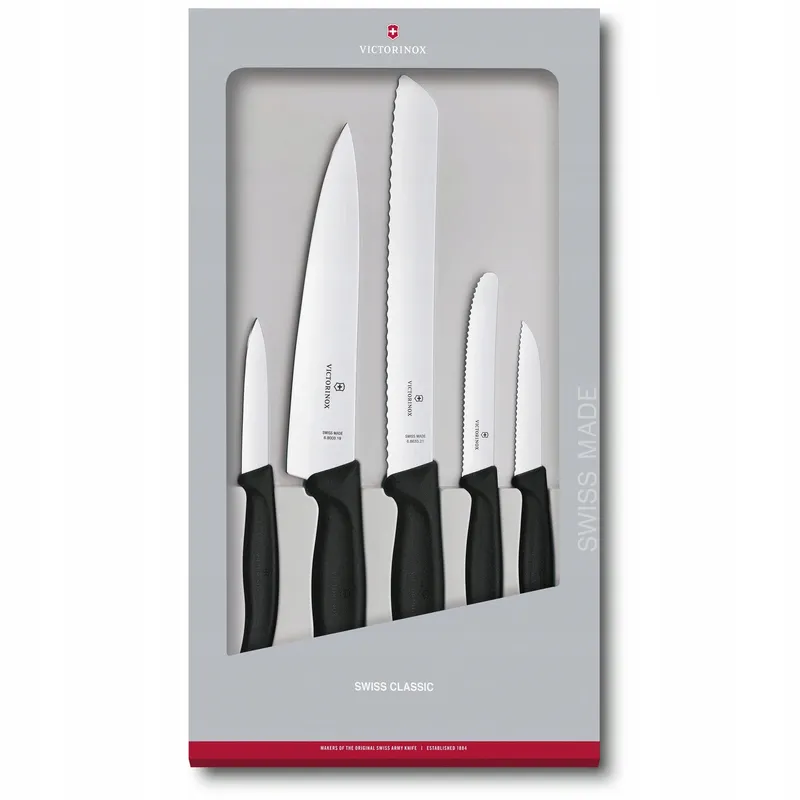 VICTORINOX Swiss Classic Keukenmessenset 5-delig Zwart β foto 4