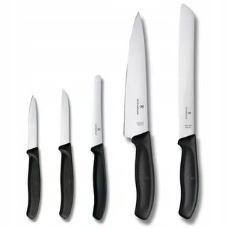VICTORINOX Swiss Classic Keukenmessenset 5-delig Zwart — miniatuur 1