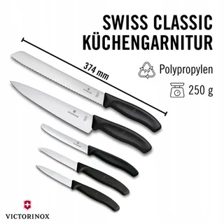 VICTORINOX Swiss Classic Keukenmessenset 5-delig Zwart — miniatuur 2