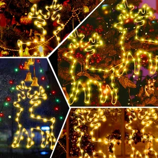 RENTIER Kerstverlichting 2 Stuks 120 LED Kleuren Afstandsbediening — miniatuur 6