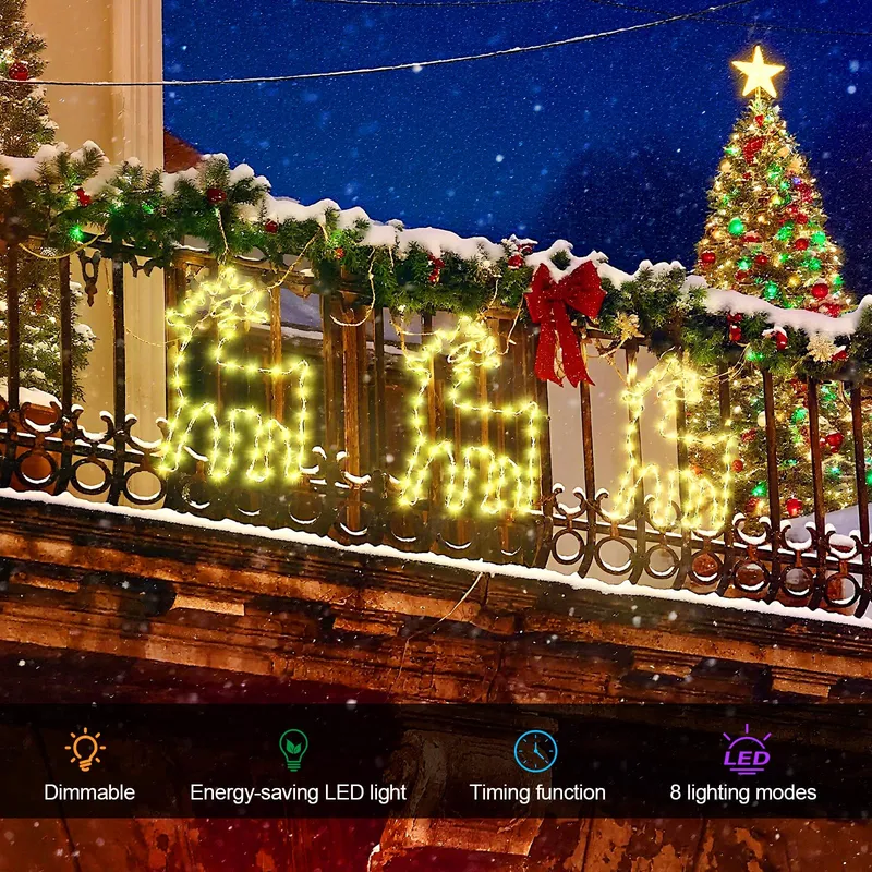 RENTIER Kerstverlichting 2 Stuks 120 LED Kleuren Afstandsbediening — foto 7