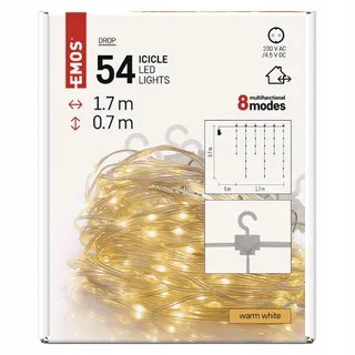EMOS LED Kerstlichtketting 54 LED 1,7m IP44 Binnen Buiten — miniatuur 7