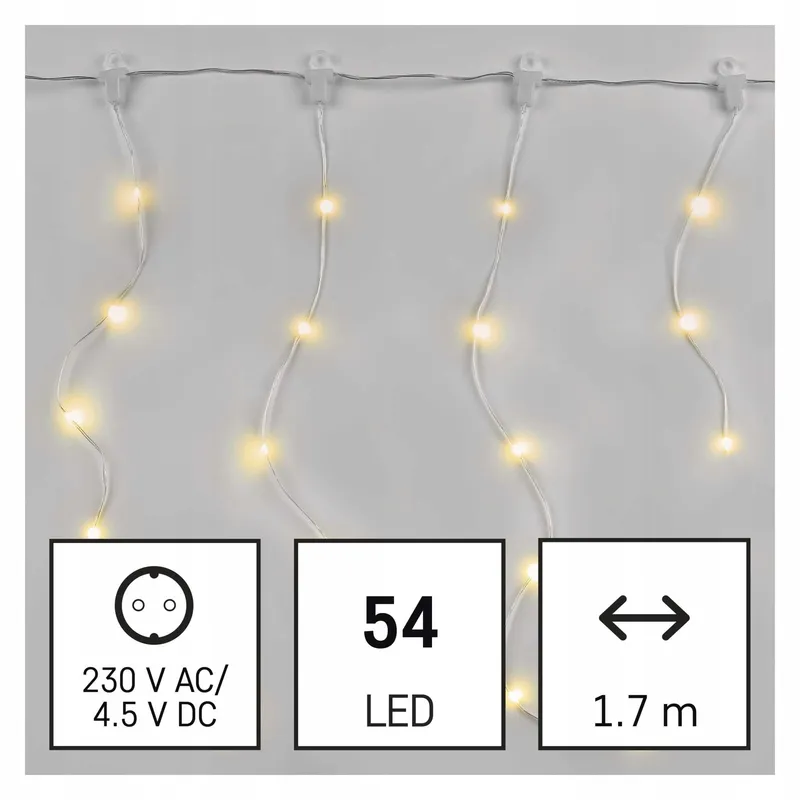 EMOS LED Kerstlichtketting 54 LED 1,7m IP44 Binnen Buiten — foto 3
