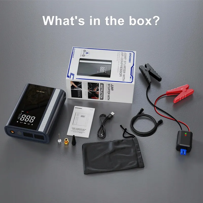 HYCHIKA Powerbank Compressor Auto Benzine 6L Diesel 10L — foto 7