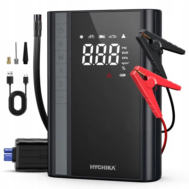 HYCHIKA Powerbank Compressor Auto Benzine 6L Diesel 10L — foto 1