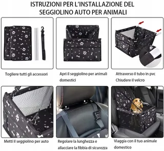 WODONDOG Waterdichte Autostoel Voor Kleine En Middelgrote Honden — miniatuur 5