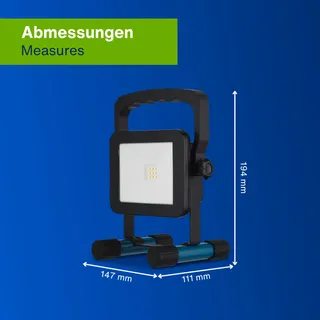 REV LED Werklamp 5W 700lm IP54 Binnen Buiten Accu — miniatuur 5