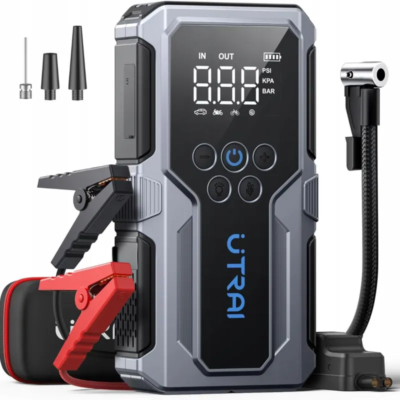 UTRAI Powerbank 4500A Compressor 150PSI Zaklamp 18W Snelladen — foto 9