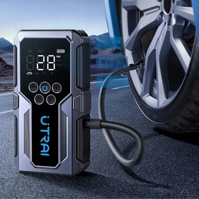 UTRAI Powerbank 4500A Compressor 150PSI Zaklamp 18W Snelladen — foto 12