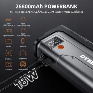 POWERBANK Starthilfe 7000A Auto 12V Benzine Diesel LED USB — miniatuur 3