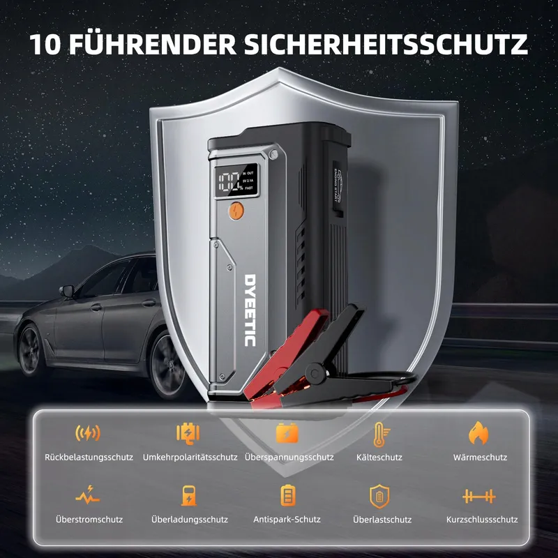 POWERBANK Starthilfe 7000A Auto 12V Benzine Diesel LED USB — foto 5