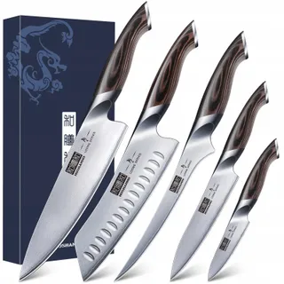 WAKOLI Damast Messenset 6-delig VG10 Kern Ahornhouten Handvat — miniatuur 10