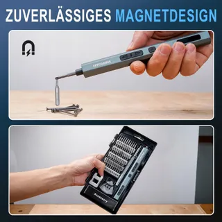 HYCHIKA Elektrische Precisieschroevendraaierset 62-in-1 Voor Elektronica — miniatuur 7