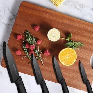 CORESLUX Keramische Messenset 4-delig Met Dunschiller Zwart — miniatuur 6