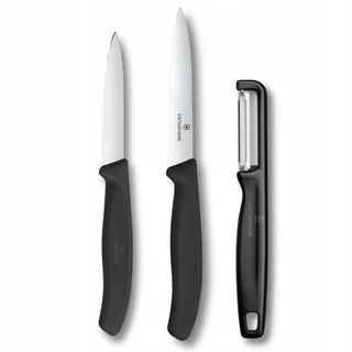 VICTORINOX Swiss Classic Groentemessenset Met Dunschiller Zwart — miniatuur 1