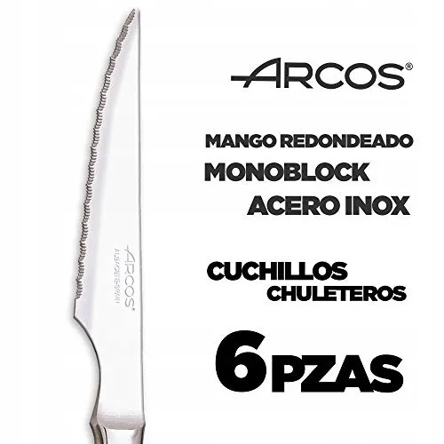 ARCOS Vleesmessenset 6-delig RVS Monoblock Handvat — foto 3