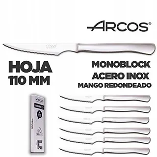ARCOS Vleesmessenset 6-delig RVS Monoblock Handvat — miniatuur 2