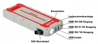 DINO KRAFTPAKET Powerbank 12V 1500A Diesel Benzine E-Auto — miniatuur 5