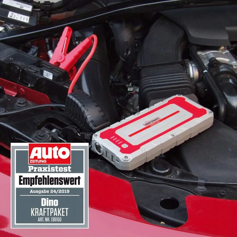 DINO KRAFTPAKET Powerbank 12V 1500A Diesel Benzine E-Auto — foto 2
