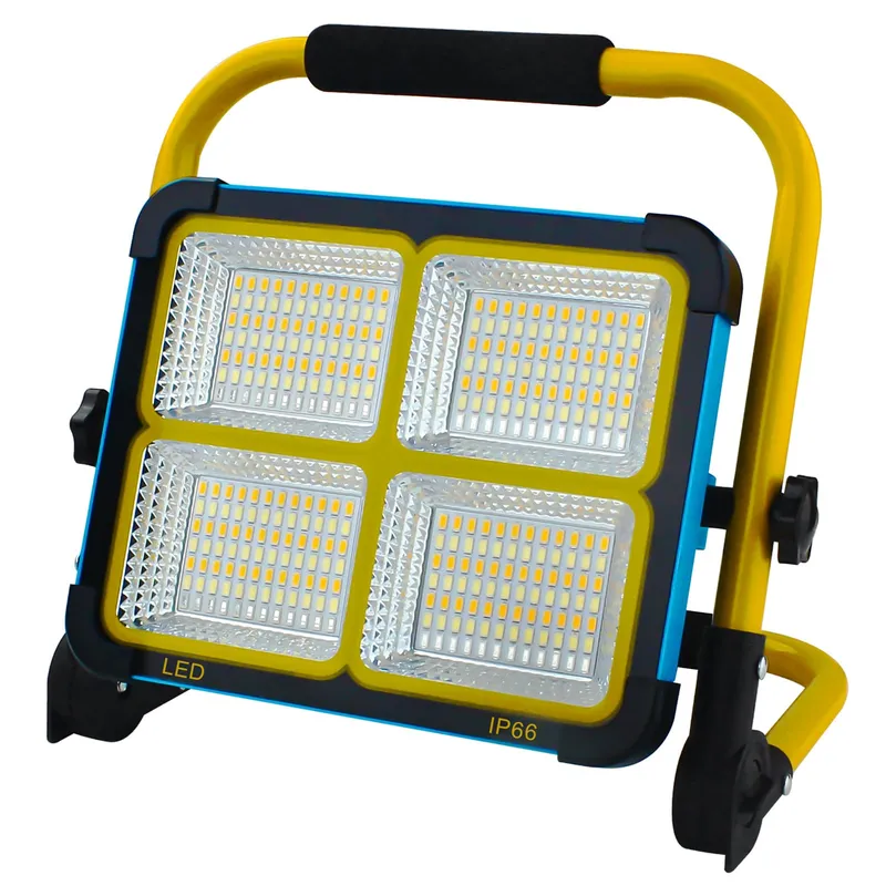 TOPBOS 100W LED Schijnwerper met Statief 10000LM Accu USB-C Solar — foto 1