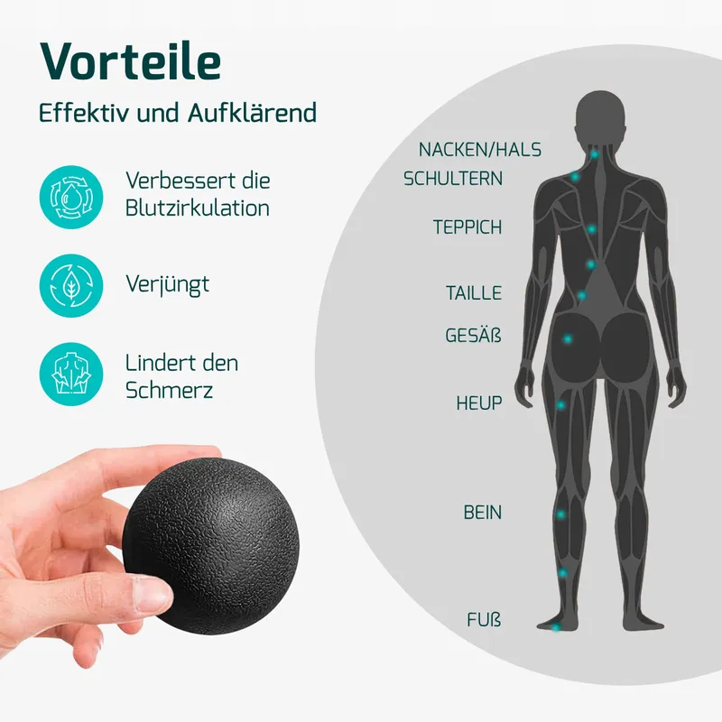 FITAGE Massagepistool Stil 30 Snelheden 12 Opzetstukken Lichaam — foto 8