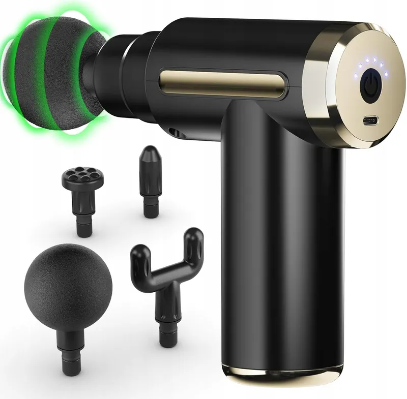COTSCOO Mini Massagepistool 4 Koppen Stil Draagbaar — foto 1