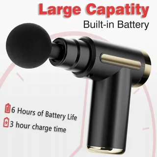 COTSCOO Mini Massagepistool 4 Koppen Stil Draagbaar — miniatuur 4