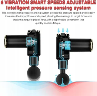 COTSCOO Mini Massagepistool 4 Koppen Stil Draagbaar — miniatuur 6