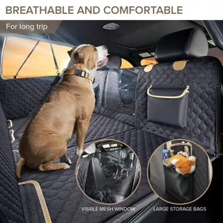 SHARLOVY Achterbankhoes Hond Groot Vrachtwagen Zwart — miniatuur 5