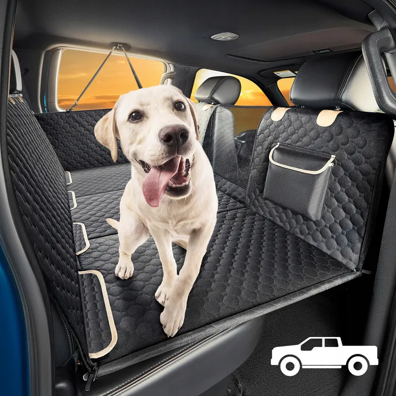 SHARLOVY Achterbankhoes Hond Groot Vrachtwagen Zwart — foto 1
