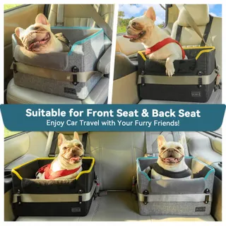 PETSFIT Autostoel Kleine Honden met Riem en Kussen — miniatuur 8