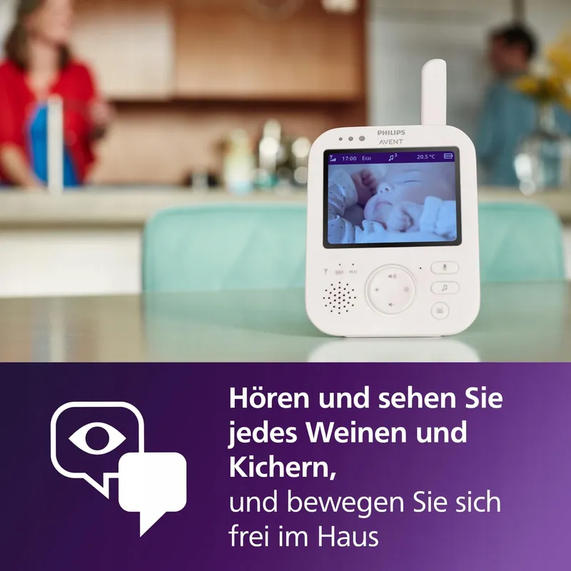PHILIPS Avent Babyfoon Camera 3,5 Inch Zoom Thermometer — foto 7