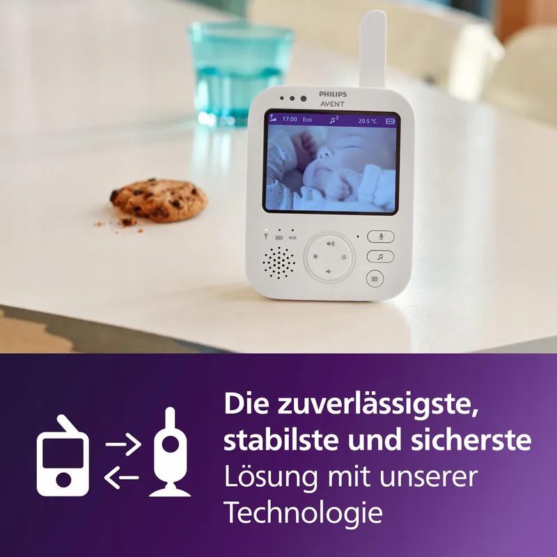 PHILIPS Avent Babyfoon Camera 3,5 Inch Zoom Thermometer — foto 3