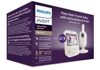 PHILIPS Avent Babyfoon Camera 3,5 Inch Zoom Thermometer — miniatuur 9