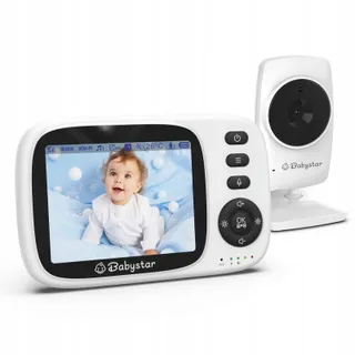 BABYSTAR Babyfoon Met Camera 3,2" Nachtzicht Audio VOX 2100mAh — miniatuur 1