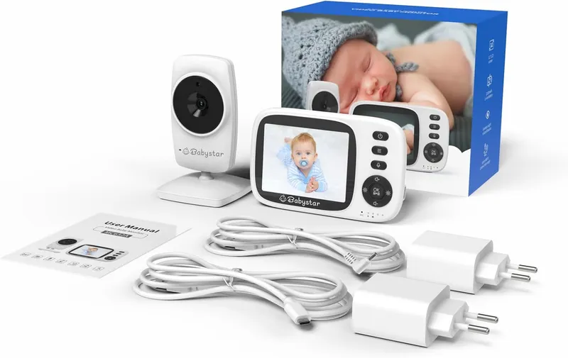 BABYSTAR Babyfoon Met Camera 3,2" Nachtzicht Audio VOX 2100mAh — foto 7