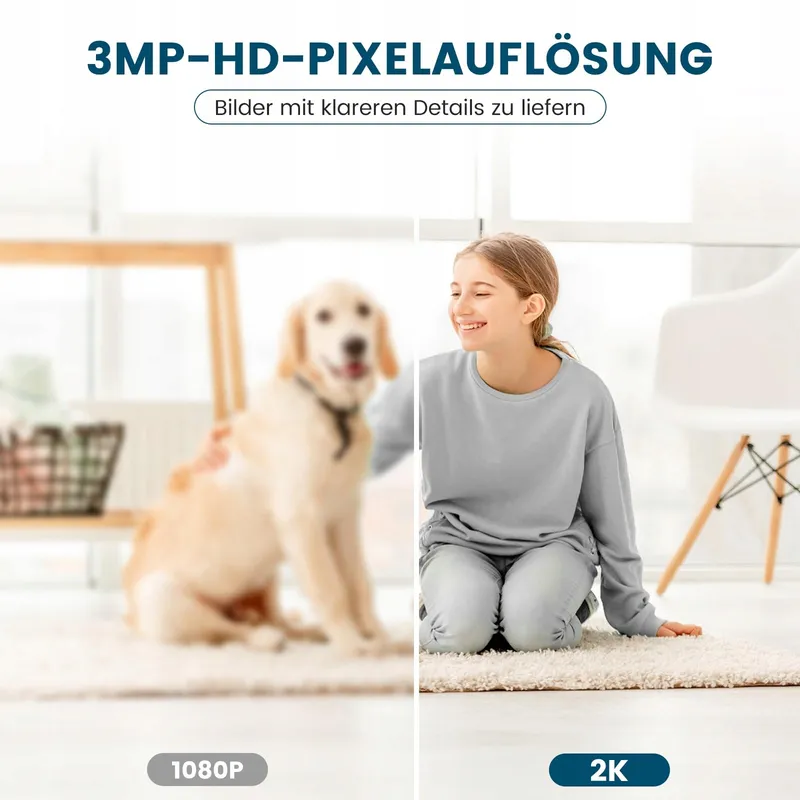 LITTLE ELF 2K Binnencamera Babyfoon 360 WiFi Audio Nachtzicht Alexa — foto 3