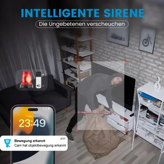 LITTLE ELF 2K Binnencamera Babyfoon 360 WiFi Audio Nachtzicht Alexa — miniatuur 7