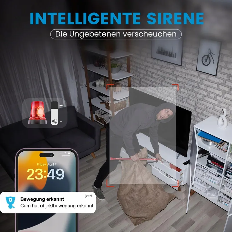 LITTLE ELF 2K Binnencamera Babyfoon 360 WiFi Audio Nachtzicht Alexa — foto 7