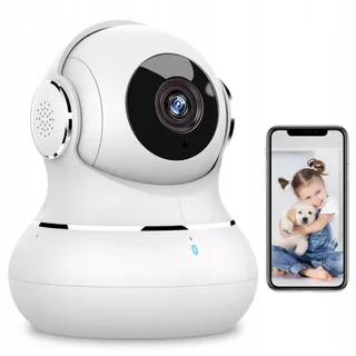 LITTLE ELF 2K Binnencamera Babyfoon 360 WiFi Audio Nachtzicht Alexa — miniatuur 1